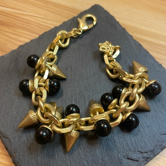 VERSACE bracelet gold tone Heavy weight - Picture 1 of 5